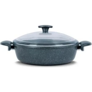 Granit Karnıyarık Tencere 32 cm Gri