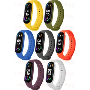 Xiaomi Mi Band 5 ve Mi Band 6 Uyumlu Yüksek Kalite Silikon Kordon Seti
