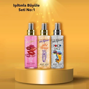 Eda Taşpınar Wild Things & French Kiss & Poker Face Body Mist (200 ml X 3 Çeşit)