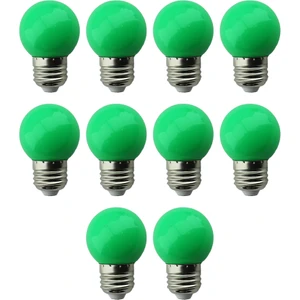 Ac Aydınlatma 1 W Gece Led Ampul Yeşil 10 Adet