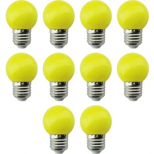 Ac Aydınlatma 1 W Gece Led Ampul Sarı Işık 10 Adet