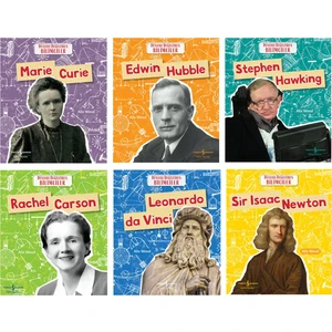 Dünyayı Değiştiren Bilimciler: Marie Curie  - Edwin Hubble - Stephen Hawking - Rachel Carson - Leonardo Da Vinci - Sır Isaac Newton
