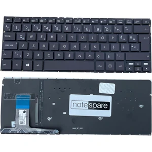 Asus ile Uyumlu Zenbook UX330UA, UX330CA Notebook Klavye Işıklı Siyah Tr