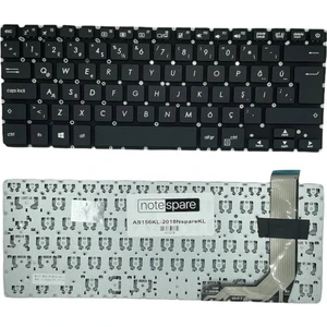 Asus ile Uyumlu X407MA-BV016T, X407UB-BV009T, X407UB-BV187 Notebook Klavye Siyah Tr