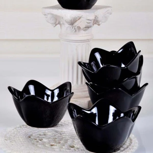 Siyah Zambak Çerezlik / Sosluk 12 Cm 6 Adet