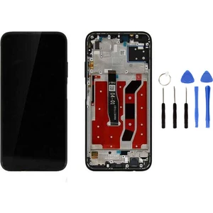 Huawei P40 Lite E Y7P Çıtalı Uyumlu LCD Ekran Dokunmatik Siyah