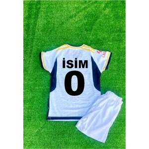 Bite Nose Özel Tasarım Isme Özel Yazdırma Real Madrid Yeni Sezon 2022/23 Beyaz Şortlu Tişört Forma