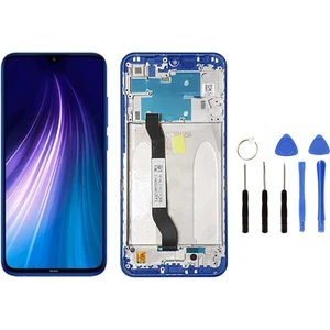 Xiaomi Redmi Note 8 Çıtalı Uyumlu LCD Ekran Dokunmatik Mavi