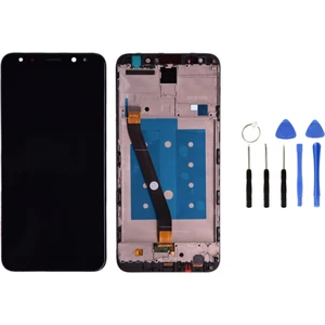 Telefon Kulübesi Huawei Mate 10 Lite Çıtalı Uyumlu LCD Ekran Dokunmatik Siyah