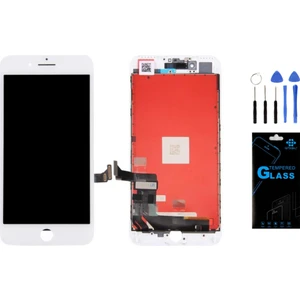 Telefon Kulübesi Iphone 7 Plus Uyumlu LCD Ekran Dokunmatik Beyaz