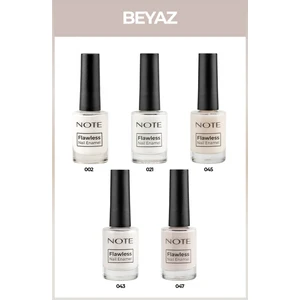 Note Cosmetics Note Cosmetics Nail Flawless 5'li Beyaz Oje Seti
