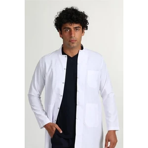 Erkek Hakim Yaka Ceket Boy Uzun Kol Beyaz Laboratuvar Önlüğü Öğretmen Önlüğü Doktor Önlüğü