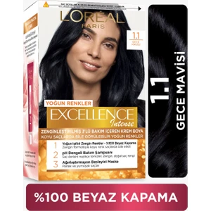L'Oréal Paris Excellence Intense Saç Boyası - 1.1 Gece Mavisi