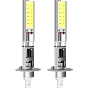 2x H1 Xenon Beyaz 6000K 7.5W Cob LED Smd Drl Sürüş Sis Ampulü (Yurt Dışından)
