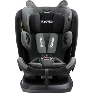 Bear 360 ° Dönebilir Yatabilir İSize 036 Kg Oto Koltuğu Isofıx/Sıp/Latch  Gri