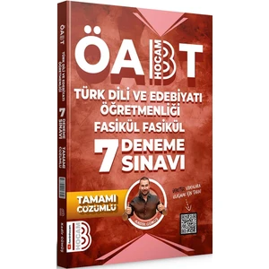 Benim Hocam Yayınları ÖABT 2024 Türk Dili ve Edebiyatı Öğretmenliği Fasikül 7 Deneme Sınavı