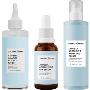 Centella 3'lü Cilt Bakım Seti - Centella Krem, Centella Tonik, Centella Serum