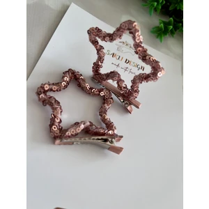 Saklı Design Rose 2'li Yıldız Toka