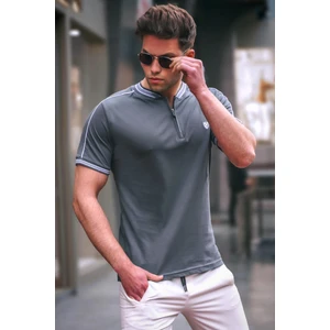 Füme Polo Yaka Erkek Tişört 9281