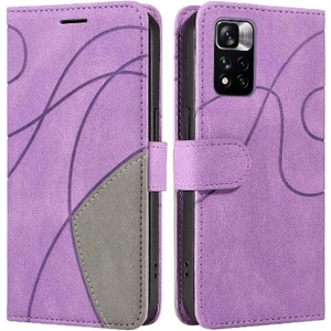 YH Mall Xiaomi Redmi Için Not 11 Pro Artı Pu Deri Flip Folio Kılıf ile (Yurt Dışından)