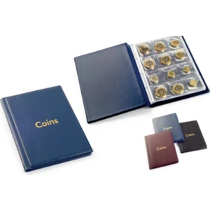 Koleksiyon Market,teksöz Madeni Para ALBÜMÜ,COINS,120 Para Kapasiteli Lacivert