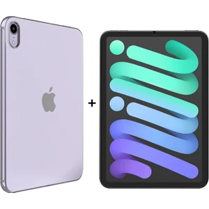 Ipad Mini 6 (2021) ve Mini 7 (2024) (8.3'') Uyumlu Şeffaf Silikon Kılıf ve Nano Cam Ekran Koruyucu