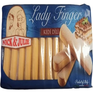 Nick & Julie Nick&julie  Lady Finger Savoiardi Kedi Dili Bisküvi 200 Gr.