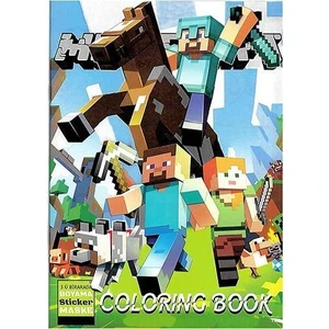 Parti Dükkanım Minecraft Boyama Kitabı Stickerlı (16 Sayfa)