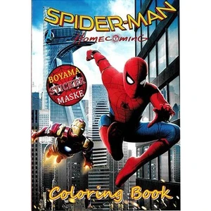 Parti Dükkanım Spiderman Boyama Kitabı Sticker Hediyeli