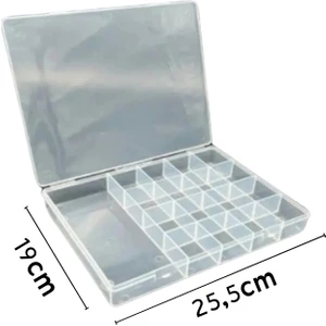 Çağlar Accessories 17 Bölmeli Şeffaf Organizer Kutu