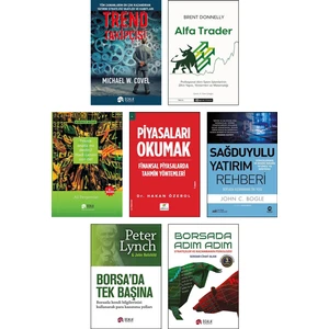 Trend Takipçisi + Alfa Trader + Teknik Analiz mi Dedin Hadi Canım Sen De! + Piyasaları Okumak + Sağduyulu Yatırım Rehberi + Borsa'da Tek Başına + Borsa'da Adım Adım / 7li Borsa Kitapları Seti