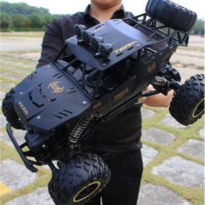 Sld Rc Araba 4WD 2.4 Ghz 4x4 Çift Motor Uzaktan Kumanda Modeli Off Road Araç Oyuncak - Siyah (Yurt Dışından)