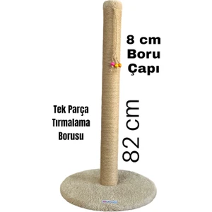 Lena Pet 82 cm Uzun Boy Yuvarlak Taban Tek Parça 8 cm Boru Çapı Kedi Tırmalama Tahtası