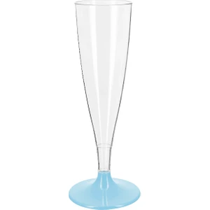 6 Lı Mavi Plastik Şerbet , Şampanya ve Şarap Için Bardak ( Kadeh )