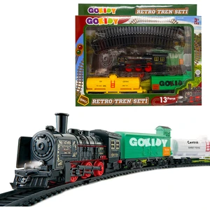 13 Parça Işıklı Retro Tren Seti