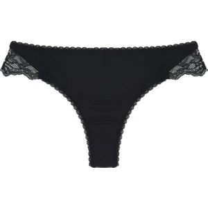 Magic Form 789 Önü Kumaş Arkası Dantel Normal Külot - Siyah
