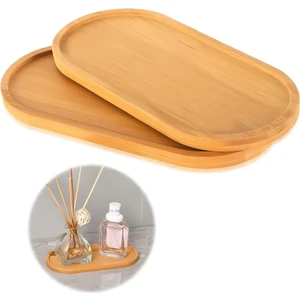 Lüx Doğal Bambu Sunum Tabağı&yağdanlık Altlığı 26 cm