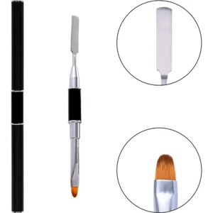 Poly Jel Fırçası, Çift Taraflı Spatulalı Poly Jel Uygulama Fırçası No:958