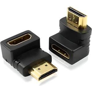 Ulu Bilgisayar HDMI L Dirsek 90 Derece Çevirici Dönüştürücü Uzatma Adaptör