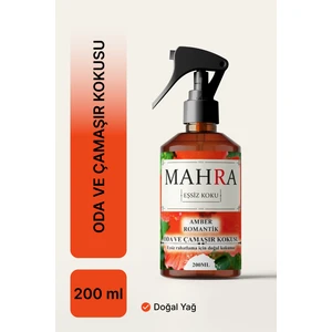Mahra Amber Romantik Oda ve Çamaşır Spreyi Oda Kokusu  Room Spray 200ML