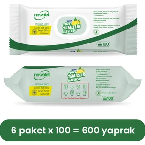 Mr Valet Yüzey Temizlik Havlusu Limon Yağı Özü-Beyaz Sirke-Karbonat