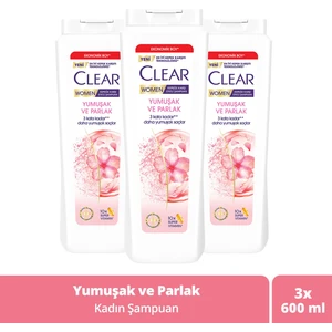 Women Kepeğe Karşı Etkili Şampuan Yumuşak ve Parlak 600 ml x3
