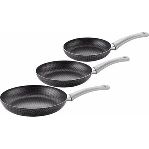 3'lü Tava Seti 18+22+26CM Gri