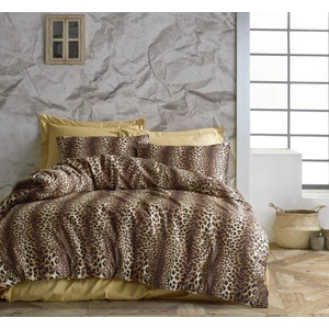 Mert Collection Çarşı Tek Kişilik Yorgan Kılıfı 1 Adet Yastık Kılıfı Leopar Temalı