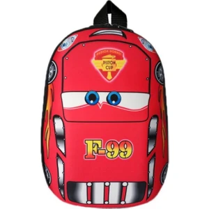 Dzc Kuzenler Avm  Anaokulu Kreş Sırt Çantası 3-6 Yaş Çocuk Yarış Arabası 5d Boyutlu Büyük Boy