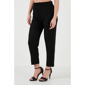 Beli Lastikli Keten Görünümlü Pantolon Bayan PANTOLON 5865797