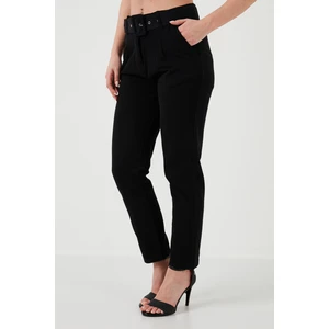 Pamuklu Normal Bel Regular Fit Kemerli Pantolon Kadın Pantolon 668Yp4152