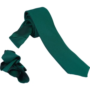 Ars Magic Box 1.kalite Özel Desenli Özgün Renk 5.5 cm Genişliğinde (Kuşgözü) Kravat Mendil Seti