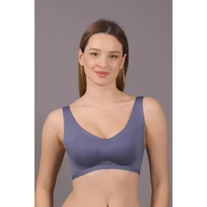 Balensiz Dikişsiz Lazer Çıkarılabilir Pedli Sütyen C26125 Indigo