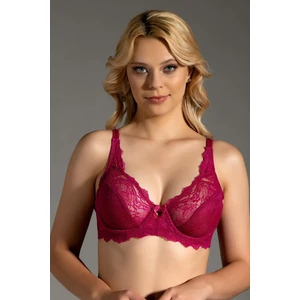 Dantel Detaylı Minimizer Sütyen C12302 Mürdüm